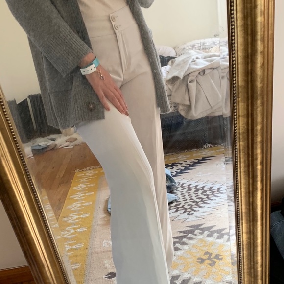 Icy white wide leg trousers - Picture 3 of 10